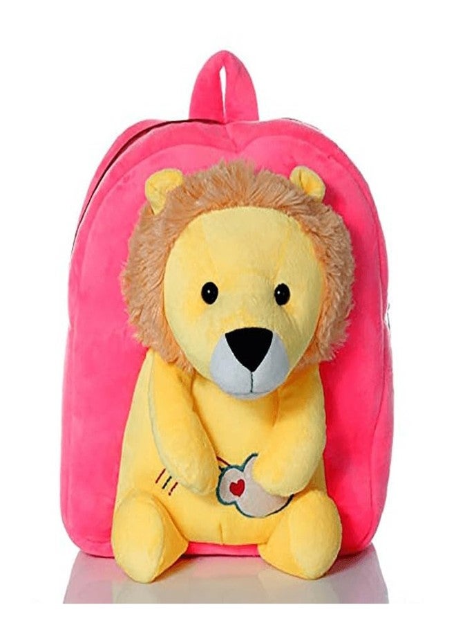 ZEXSAZONE Soft plush premium fabric Kids Kids Backpack Bag Age groups up to 6 Year baby (Kid_Bag_Toy_Lion) - Image 1